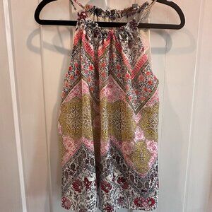 LOFT Paisley Print sleeveless blouse - Medium